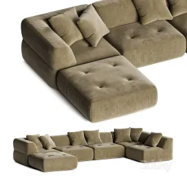 Crate Barrel Angolare Six Piece Sectional Sofa